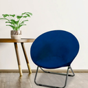 Round Saucer Chair Cover Replacement Washable Stretchable Furniture Protection Jacquard Moon Chair Slipcover for Fluffy Collapsible Chair for Living Room,Dorm, Blue
Size M