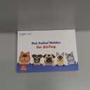 Waterproof Airtag Dog Collar Holder - (2pack) Ultra-Durable Plastic Pet Collar Case for Apple Airtags, Anti-Lost Air Tag Case for Dogs Cats Collar,Fits Most Collars-Transparent Black/White