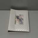 RECUTMS 200 Pocket Photo Albums 4x6 Small PU Leather Cover Picture Album Personalized Memory Photo Book for Wedding Family Baby Anniversary Graduation Travel Valentines Day Gifts(White)