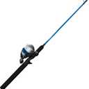 Zebco Salt Fisher 33 Spincast Reel and Fishing Rod Combo, 6-Foot 6-Inch 2-Piece Medium-Heavy Power, Moderate-Fast Action Fiberglass Rod, Interchangeable Retrieve, 12-Pound Line, Blue/Silver, 30