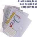 10 Pcs Mini Binder Pocket 7-Hole Binder Pocket Folders Mini Binder Dividers Clear Binder Folders Envelopes