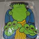 Fun Express Green Monster Face Yard Sign - Monster Inflatable Outdoor Decoration - Monster Birthday Party or Baby Shower Yard Signs - Lights for Holiday, Garden, Lawn Party Decor Outside
