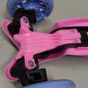 Self Balancing Kick Scooter with Light Up Wheels, Extra Wide Deck, 3 Wheel Platform, Foot Activated Brake, 75 lbs Limit, Kids & Toddlers Girls or Boys, for Ages 3 and Up