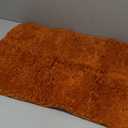 MIULEE Burnt Orange Extra Thick Non Slip Bathroom Rug Shaggy Soft Bath Mat Plush Microfiber Absorbent Water for Shower Tub Machine Washable (16x24 Inches)