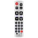 A-TV2 URC-1234ALB Universal Replacement Remote fit for Almost All Brand TVs with Large Buttons