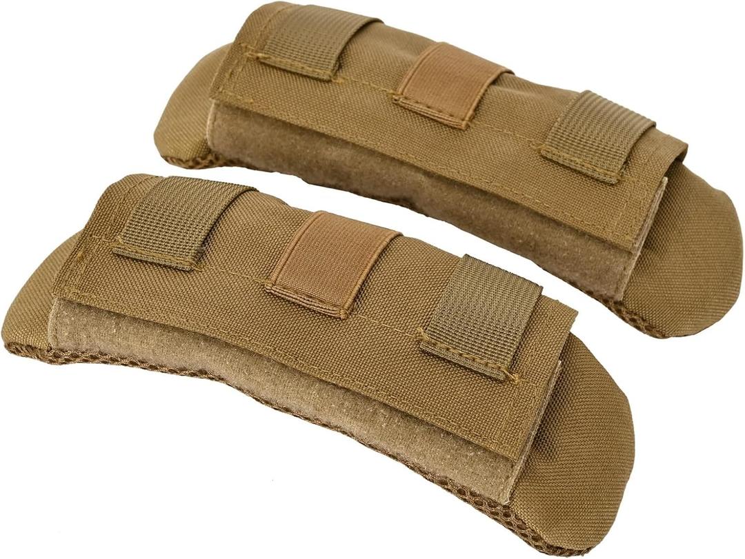 2 Pack Shoulder Strap Pad,Vest Shoulder Strap Pads Backpack Strap Pads Fit 2'' Sling Bags Shoulder Straps (Khaki)
