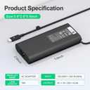 130W USB Type C Laptop Charger Compatible with Dell XPS 15 9575 9520 9510 9500 17 9720 9710 9700 Precision 5530 5550 5560 5570 5750 5760 3560 Latitude 5411 5421 5511 5520 5521 Power Cord
