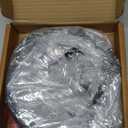 LITBLOOM Halloween Garland with Lights 6FT 80 Orange and Warm White Fairy Lights, Lighted Black Garland Battery Operated with Timer Lit Bats for Wall Porch Decoration