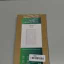 6-Pack Single Toggle Light Switch Cover Plate, Durable Natural Bamboo Fiber Decorative Switch Plate Covers, Pure White 1 Gang Wall Plate, Corrosion Resistant