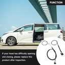 Left Right Power Sliding Door Cable Kit - Compatible for Honda Odyssey 2011-2020 - Replace Part 72546-TK8-A01 - Set of 2