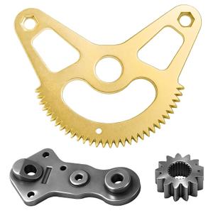 717-05225C Steering Gear Segment & 748-05071B Steering Support Bearing & 71705193B Steering Pinion Gear Compatible with MTD Cub-Cadet Craftsman Troy-Bilt GT XT1 XT2 50 SLX54 SLX50 GX54 Lawn Mower