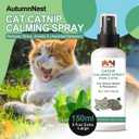 Cat Calming Spray with Natural Mint 150ml Pet Relaxant for Cats and Kittens Helps Reduce Stress, Anxiety & Unwanted Behavior Plant-Based Soothing Spray for Travel, Vets & Home Use