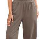 Fisoew Women's Two Piece Outfits Casual Lounge Sets Crop Tops and Joggers Tracksuit with Pockets (XXL)