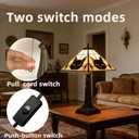 Tiffany Style Table Lamp,Black Cat Stained Glass Lamp,12x12x22 Inche Resin Base Antique Bronze Finish Decorative Desk Night Light for Bedroom Living Room