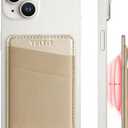 VULKIT Magnetic Phone Wallet for MagSafe- RFID Blocking - Card Holder Wallet for iPhone 16/15/14/13/12 Series & Phone Case with MagSafe (Champagne Gold)