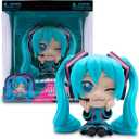Just Toys LLC Hatsune Miku Collectible Figure (Knee Pose) and 
Hatsune Miku Collector Figure – 5″ Standing Pose PVC Statue with Collector Window Box