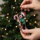 Bernedoodle Christmas Ornament | Bernedoodle Hugging Candy Cane Ornament 2D Flat Acrylic Ornament | Christmas Tree Decoration, Gifts for Dog Lovers 2025
