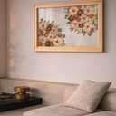 Large Floating Frame for Pressed Flowers Frame 16x20 Shadowbox Frames Red Oak Wood Floating Picture Frame Double Glass Picture Frame For Press Flowers Frames, 16x20/UV Crystal Glass