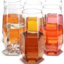 Goodluck 48 Clear Pack Diamond Unbreakable Stemless Plastic Glasses 9 Oz BPA-Free, Durable Disposable Wine/Champagne Flutes for Toasting & Cocktails, Ideal for Weddings, Bars, Events & Celebrations