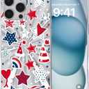 Beautiful Stars for iPhone 16 Pro Max Case, Aurora Refraction Shockproof Cover, Nano-Gradient Light Effect, 0.02 inch Slim TPU, Gliter/Bling/Anti-Yellowing Apple Phone Case for Women Girl Girly