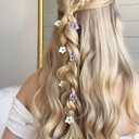 Small Flower Hair Clips 100PCS, Mini Hair Clips Baby Claw Clips Cute Jaw Clips Hair Pins Hair Barrettes Toddler Hair Accessories for Women Girls Kids Teens Pink Colors