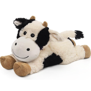 Cuckool Cow Stuffed Animals, Microwavable Stuffed Animals Adorable Fluffy Cow Plush for Warmth & Comfort, Heatable Coolable Lavender Scent Toys, Cute Soft Plushies Cow Gift for Kids Boys Girls & Adult