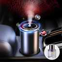 Smart Car Air Freshener - Car Diffusers for Essential Oils with Starry Sky Projection and Colorful Ambient Light, Auto On/Off, Adjustable Concentration Diffuser for Car with 50ml Car fragrance-Cologne