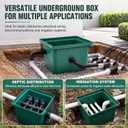 Konohan Underground Junction Box, Outdoor Electrical Box, 13x13x14 Inch