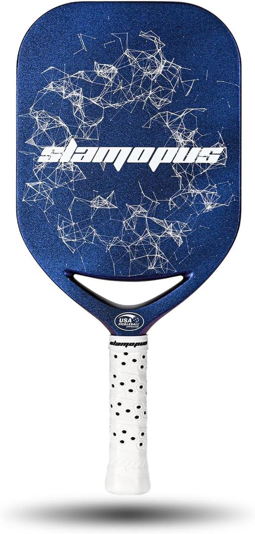 Pro Pickleball Paddle| T700 Carbon Fiber Pickleball Paddles with 16mm Polymer Honeycomb Core & Overgrips| Premium Pickle Ball Racket Enhanced Control & Spin & Power| USAPA Approved (Blue) Pro Pickleball Paddle| T700 Carbon Fiber Pickleball Paddles with 16mm Polymer Honeycomb Core & Overgrips| Premium Pickle Ball Racket Enhanced Control & Spin & Power| USAPA Approved (Blue)