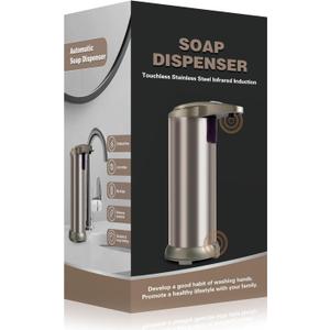 Soap Dispenser, Fits Most Soaps, Easy to Use & Refill, 3 Adjustable Dispensing Levels, Smart Precise Sensing, Home Use