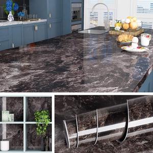 Livelynine 36 Inch Kitchen Countertop Contact Paper Waterproof Dark Marble Contact Paper for Countertops Peel and Stick Wallpaper Bathroom Counter Top Vinyl Wrap Laminate Desk Table Cover Removable