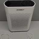 Air Purifiers for Home Large Room Up to 2400 Ft, Powerful HEPA Air Purifier with PM 2.5 Air Quality Display 20dB Sleep Mode, Air Purifiers for Bedroom Office Living Room HAP602 White