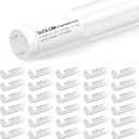 30 Pack T8 LED Bulbs 4 Foot, Type A+B Hybrid Replacement for T8 Fluorescent Tube, 14W (32W Equivalent), 5000K Daylight, 2400 Lumens, Shatter Resistant Frosted Cover, G13 Base