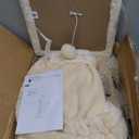 SYANDLVY Small Cat Tree for Indoor Cats, Kittens Condo with Scratching Post and Board, Modern Activity Tower with Cradle, Beige