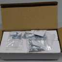 6 Pack Glass Cabinet Handles and Pulls for Cabinets and Drawers, Kitchen Bathroom Bedroom Room Living Room Pull Door Handle 160mm Pitch Holes Glass Crystal Gunmetal Grey Knobs (Hole Center : 6-3/10 Inch (160mm))