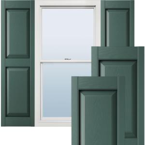 Ekena Millwork LP2C14X05600FG Custom Two Equal Panels, Raised PanelShutter (Per Pair)14 1/2"W x 56"HForest Green