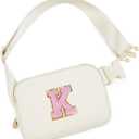 Birthday Gifts for 4 5 6 7 8 9 10 11 12 13 Year Old Girls,Gifts for Teens Kids Daughter Sister Her,Two Way Zipper Crossbody Bag Fanny Pack Belt Bag Cute Trendy Stuff - Cream,K