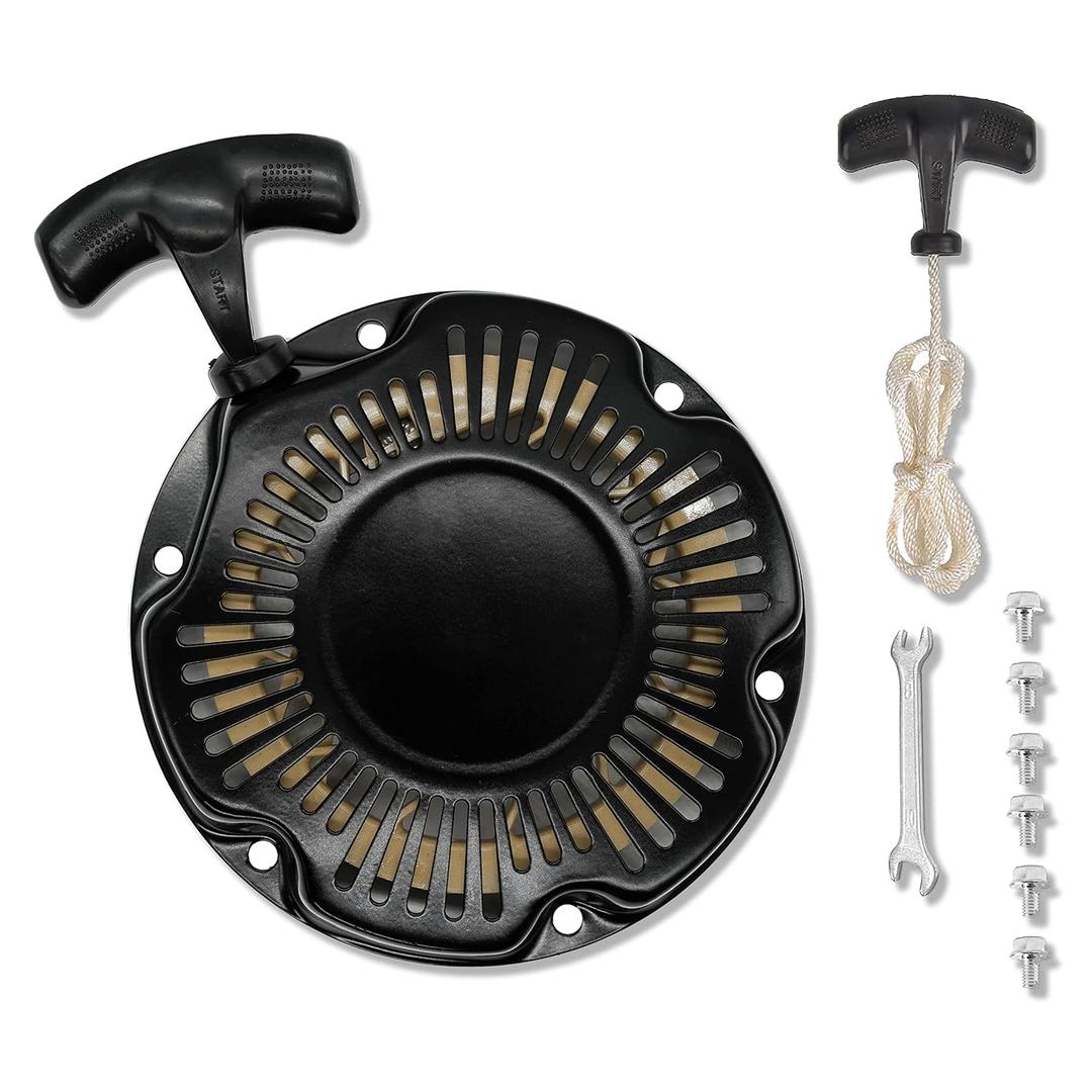 JMCHstore Pull Start Recoil Starter Assembly for FPR GMB100 Coleman CT100U CC100X 98cc, Predator 79cc 3HP Engine, Massimo MB100 79cc Mini Bike, SK100 CK100 Go Kart(Obsidian Black)