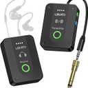 LEKATO Wireless in-Ear Monitor System MS-02, Upgraded 2.4G Stereo IEM System Low Latency with Transmitter Beltpack Receiver Auto-Pairing, One to More, in-Ear Monitoring for Church, Band, Singer, Stage