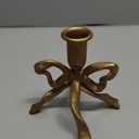 Bow Candle Holder, Bow Metal Taper Candle Holder 5" H x 4.81 W, Gold, Black, Decorative Candle Holders for Centerpiece, Table, Wedding (Black)