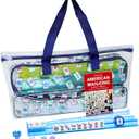 American Mahjong Tile Set with Clear Bag, 166 White Tiles, 4 All-in-One Rack/Pushers, Mahjong Set (Ma Jong, Mah-Jongg)