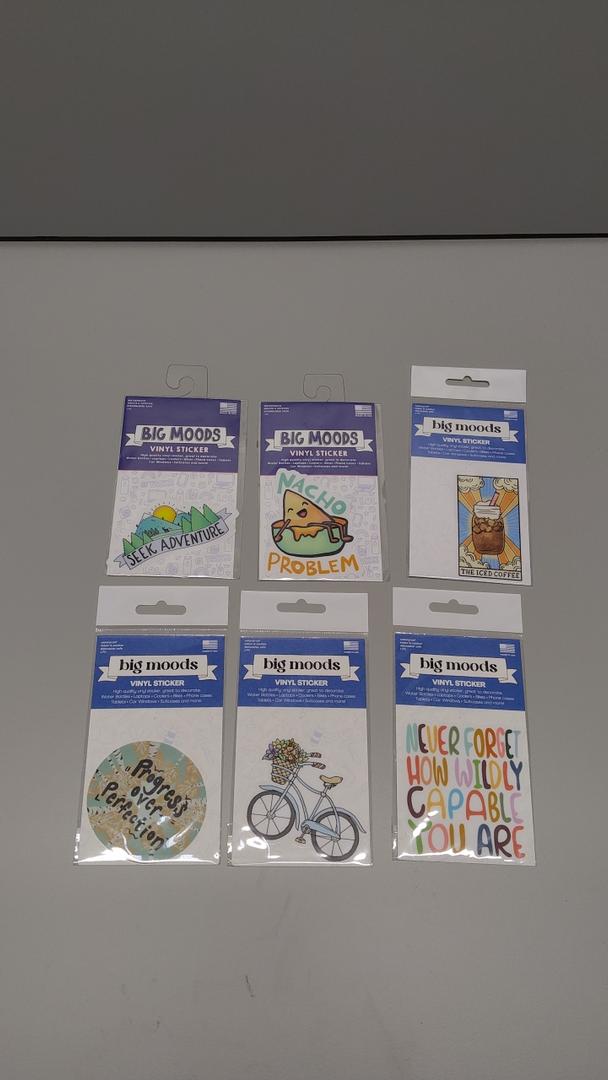 Jacent Vinyl Stickers Big Moods 6 Pack