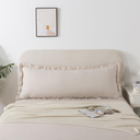 Body Size Pillow Cases Set of 1 - Ruffled Chic Boho Pillowcase 1 Pack, Super Soft and Cozy Pillow Case Covers with Envelop Closure, 20x54 Inches
