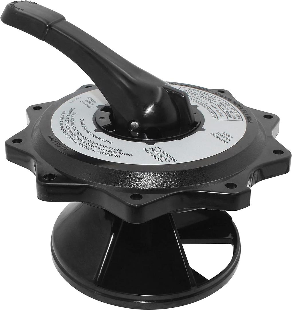 MULAN SPX0715BA3 Key Cover and Handle Assembly Compatible with Hayward Multiport Valves and Filters - Black