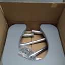 Raised Toilet Seat with Handles for Elderly, Toilet Seats Risers for Seniors,Adjustable Height & Width 400 lb Handicap Pregnant Elavted Toilet Seat Chair, Fits Any Toilet (Silver)