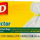 Glad Trash Bags, Compactor Kitchen Garbage Bags - 18 Gallon White Trash Bag - 4 count