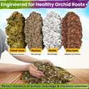 [Upgraded] DUSPRO Orchid Potting Mix for Repotting with Forest Moss, Pine Bark, Perlite & Pumice Natural Ingredients, Orchid Bark Potting Mix, Orchid Repotting Kit Drainage Indoor Potting Medium 2QT (EXP 12/31/26)