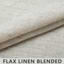 Flax Linen Curtains 84 Inch Length for Living Room 2 Panel Set Rod Pocket Sack Tweed Cotton Cloth Look Semi Sheer Beige Tan Curtain for Bedroom Earth Tone Primitive Burlap Farmhouse Cozy Western Decor