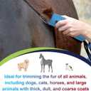 30W Detachable Dog Grooming Wide Blades,Compatible with Andis,Oster A5,Wahl KM10 Series Clippers,Cut Length 1/50(0.5mm)