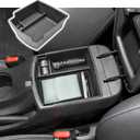 RUNROAD Center Console Organizer Tray Compatible with Hyundai Kona 2018-2023 Accessories, Insert Armrest Tray Console Storage Box Kona Organizer ABS Dividers Coin Holder, Black